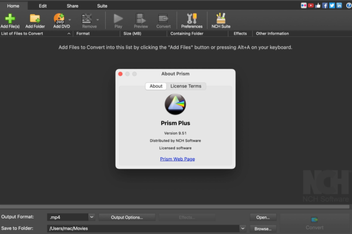 NCH Prism Plus for mac(视频格式转换器) V9.51激活版-1671508445-9f70ddbdad8fc60-1