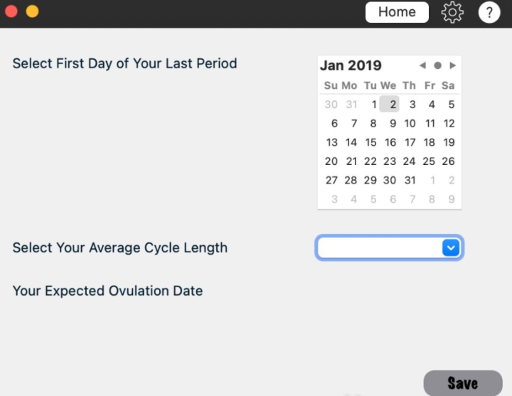 Ovulation Calculator for Mac(排卵计算器) v1.0.2激活版-1671514066-cebb1d70c285b42-1