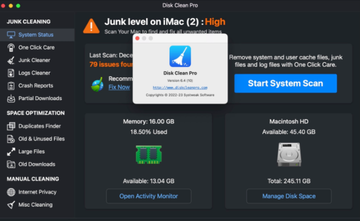 Disk Clean Pro for Mac(磁盘清理工具) V6.4激活版-1671522946-487f98e772da756-2