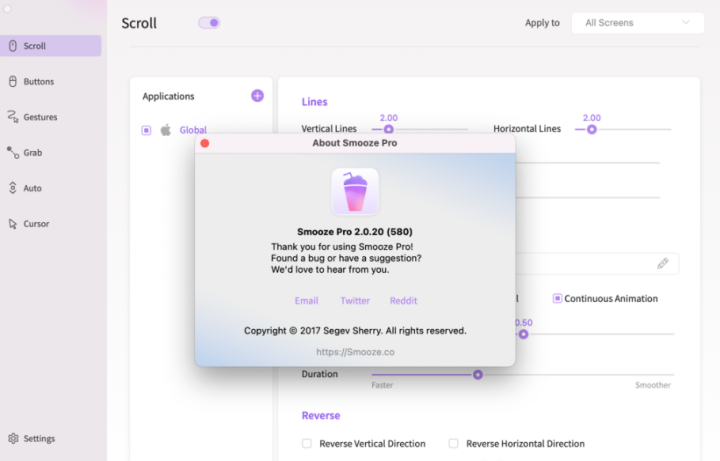 smooze pro for mac(鼠标增强软件) V2.0.20中文激活版-1671530675-3246b620192971c-1