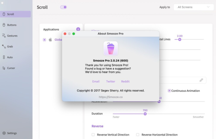 Smooze Pro for Mac(鼠标增强软件) v2.0.24最新激活版-1671958166-4e658e65a510fb1-2