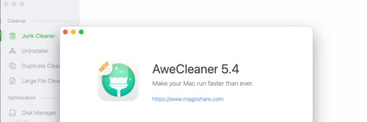 AweCleaner for mac(一站式系统清理工具) v5.4激活版-1671971921-f070854ab97a3b3-2