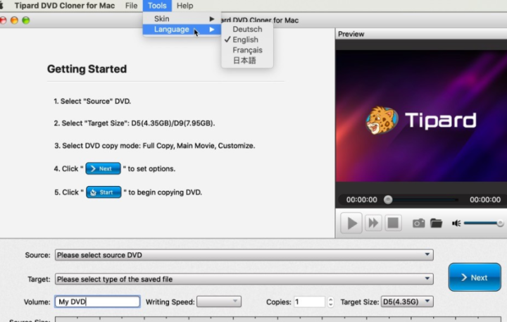 Tipard DVD Cloner for Mac(DVD克隆软件) v6.2.38激活版-1675070273-0e2741165c29c3f-1