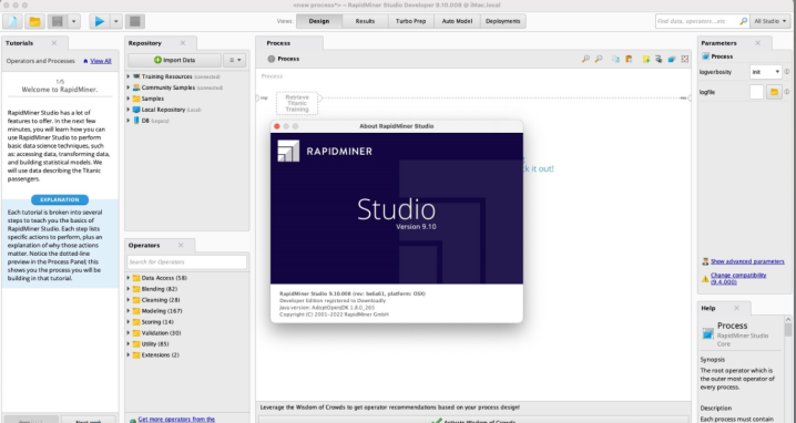 RapidMiner Studio Developer for Mac(可视化数据平台) v9.10.8激活版-1675262463-e5a241018d9915d-1