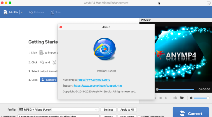 AnyMP4 Mac Video Enhancement(视频增强处理软件) v8.2.30激活版-1675263000-81c11adce20b1fa-1