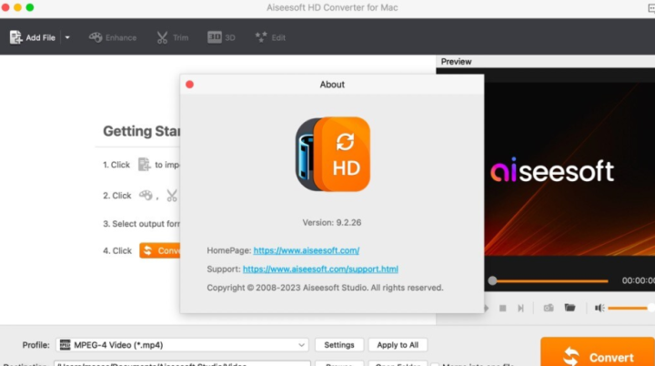 Aiseesoft HD Converter for Mac(格式转换器) v9.2.26激活版-1675347652-52a7fde8bdd147e-2