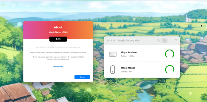 Magic Battery Mini for mac(蓝牙设备电量显示软件) v4.2.5激活版-1682340581-4f33fb3a353afc6-1