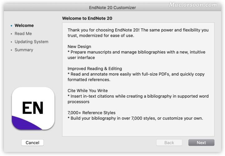 EndNote 20大客户授权版 Mac(最强文献管理软件)v20.4永久激活版-1683788377-2570b3831c5dc5a-4
