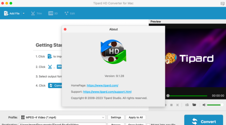 Tipard HD Converter for Mac(高清视频转换器) V9.1.28激活版-1685868184-f81ff423aa92e11-2