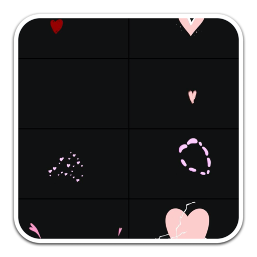 FCPX发生器Cartoon Hearts Animated Stickers(卡通心形过渡动画)-1686217018-a4931c540b9fb35-1