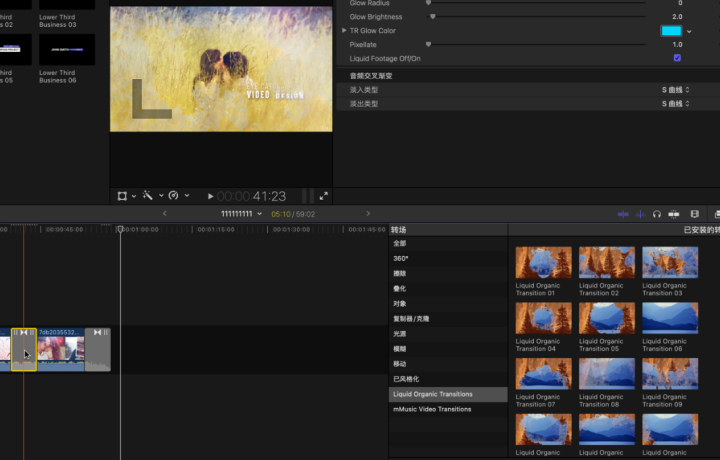 13个fcpx模板:液体效果平滑过渡转场带音效Liquid Organic Transitions-1686217188-1d28a21f7779c2c-2