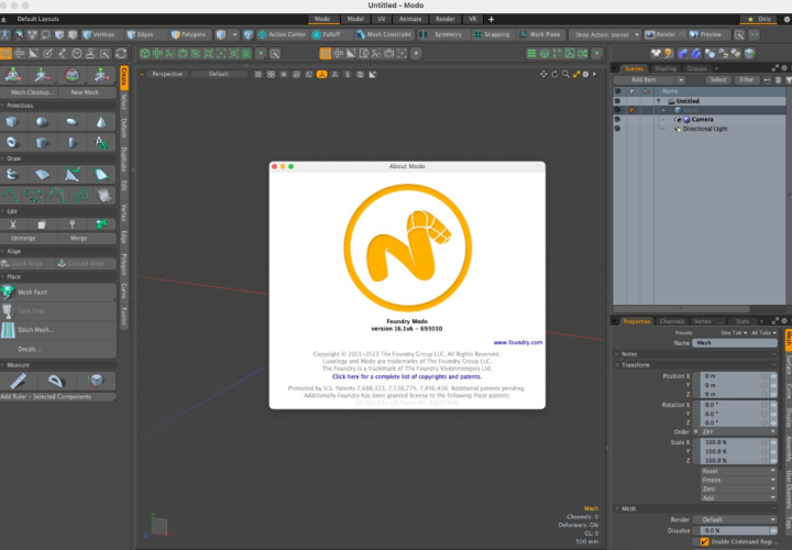 The Foundry Modo 16 for Mac(专业三维建模软件) v16.1v6激活版-1686991993-01f02640add6fdd-2