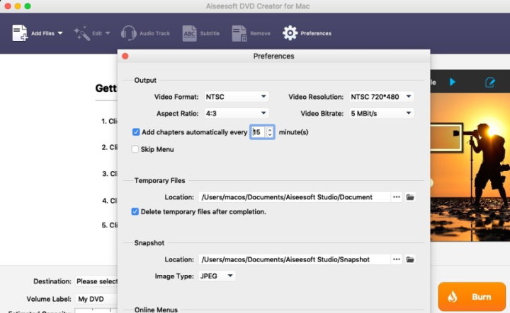 Aiseesoft DVD Creator for Mac(DVD刻录工具) v5.2.36激活版-1687163969-4132afd11f8037e-2