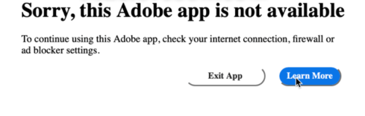 Adobe提示“Sorry，this Adobe app is not available”怎么解决？-1691294202-b2b781e8711712b-1