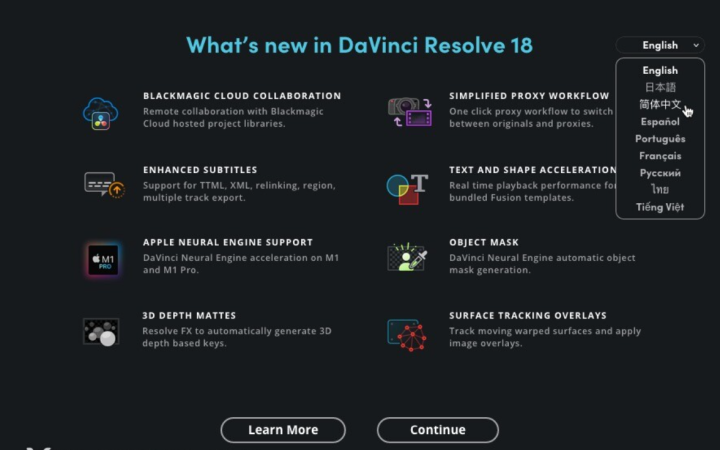 DaVinci Resolve Studio 18 Mac(达芬奇影视后期调色软件) v18.6.1中文激活版-1696941584-b1d97edf2915be7-1