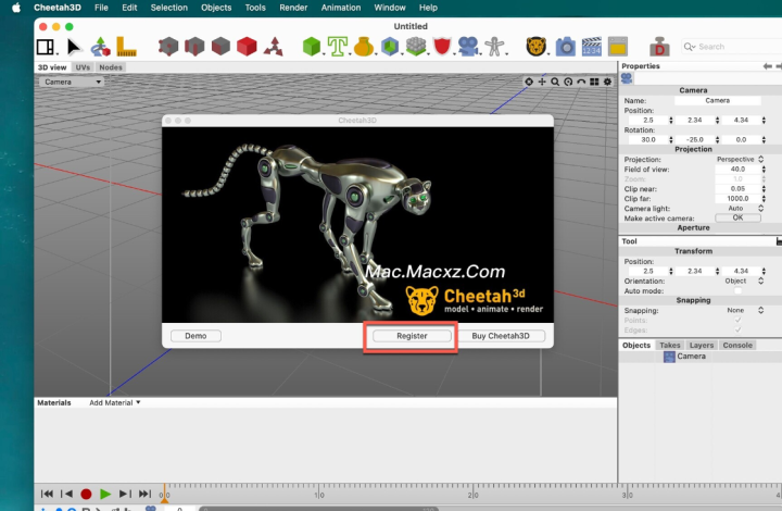 Cheetah3D for mac(3D渲染建模软件) v8.1激活版-1715260526-2192a46ff101afc-3