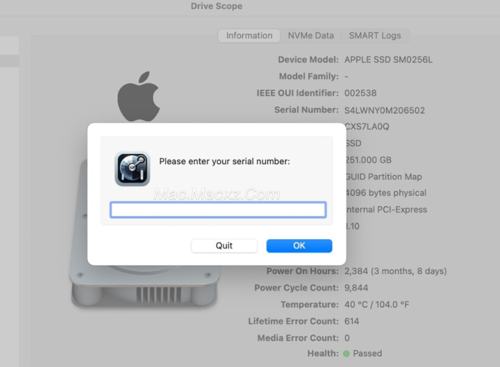 Drive Scope for mac(硬盘健康检查预警软件) v2.0.1注册激活版-1717161454-2506150b65a227f-3