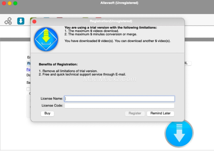 Allavsoft for Mac(优秀的视频下载工具) v3.27.2.8920注册激活版-1718012795-fe0cd446f046145-3